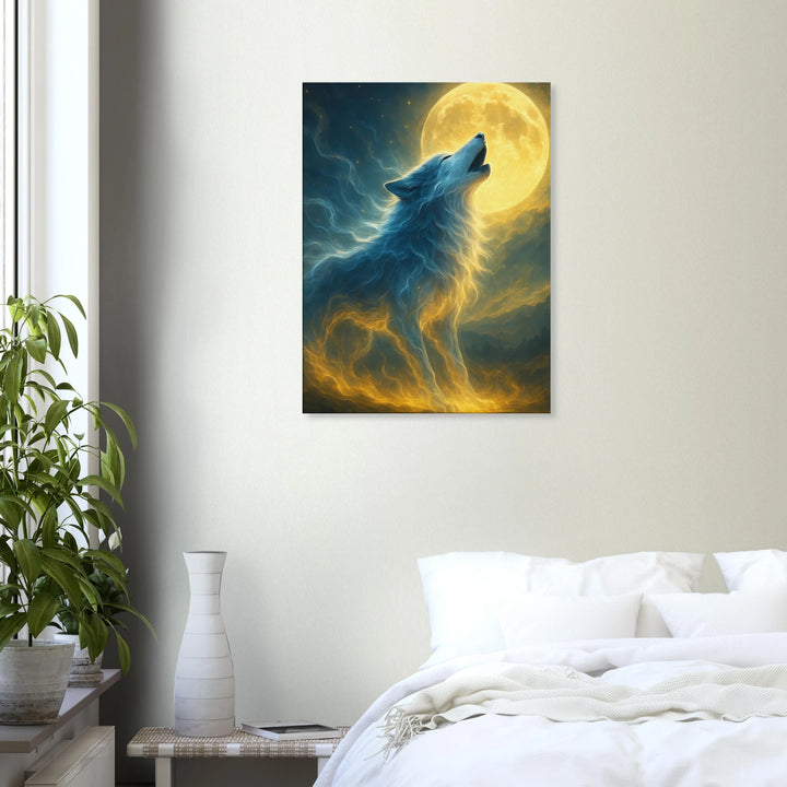 Lunar Howl – Der Ruf deiner Seele im Licht des Mondes - Simpls space print-Print Material