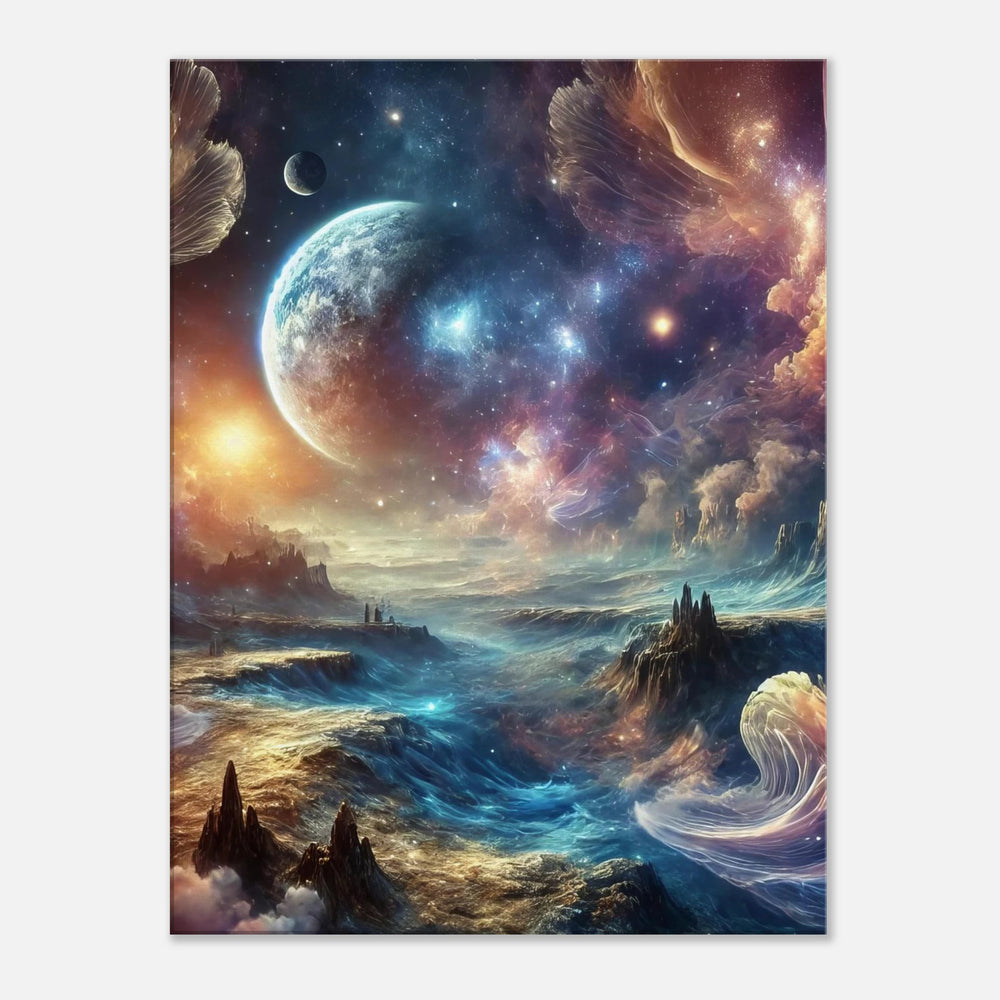 Cosmic Wave – Der Herzschlag des Universums - Simpls space print-Print Material