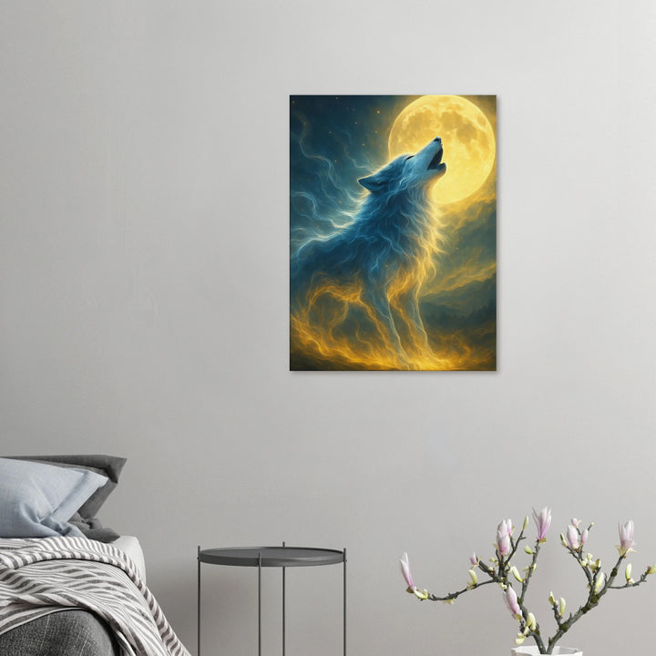 Lunar Howl – Der Ruf deiner Seele im Licht des Mondes - Simpls space print-Print Material