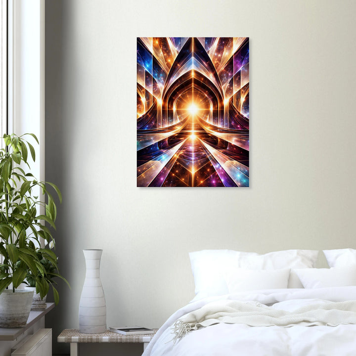 Vector Temple – Das leuchtende Tor zur inneren Dimension - Simpls space print-Print Material