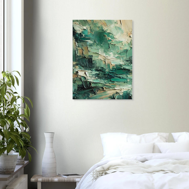 Resilience in Green – Die stille Kraft des Neuanfangs - Simpls space print-Print Material