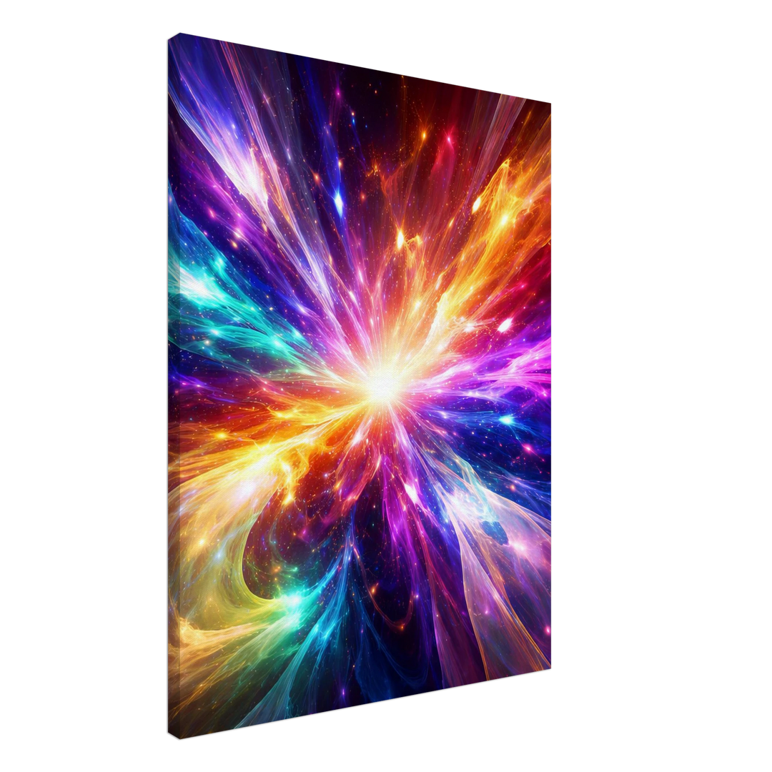 Prismatic Collapse – Wo Farben zu purem Licht explodieren - Simpls space print-Print Material