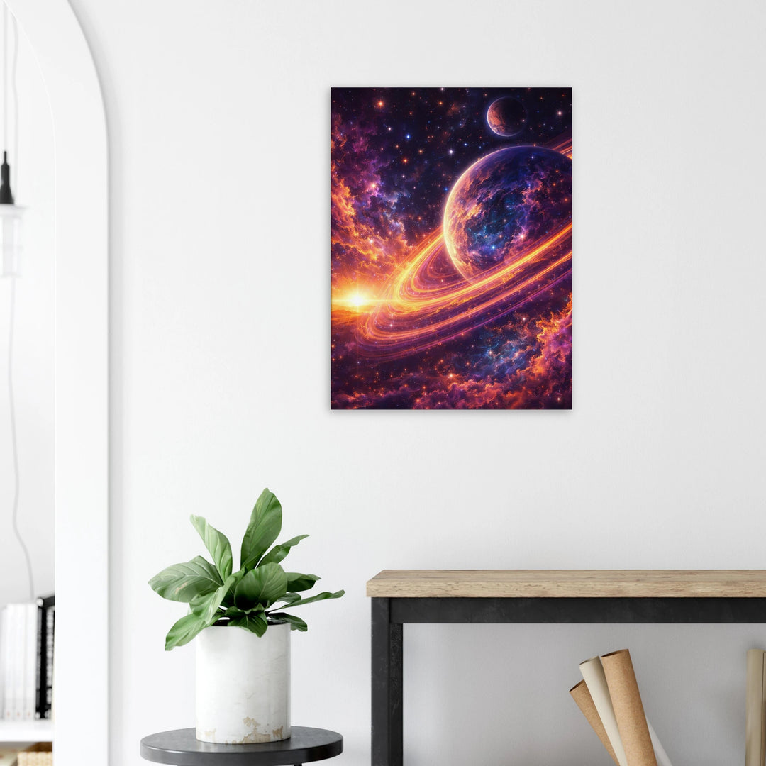 Twilight Orbit – Wenn Welten sich im Licht begegnen - Simpls space print - Print Material