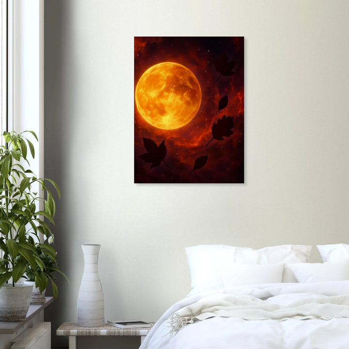 Harvest Moonfall – Wenn der Mond den Herbst küsst - Simpls space print-Print Material