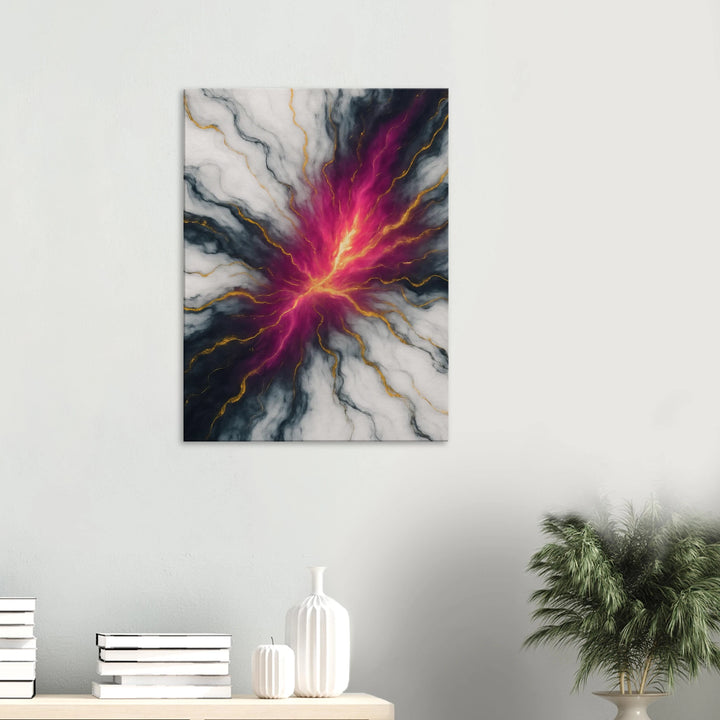 Marble Pulse – Der Herzschlag des Universums in Farbe gefasst - Simpls space print-Print Material