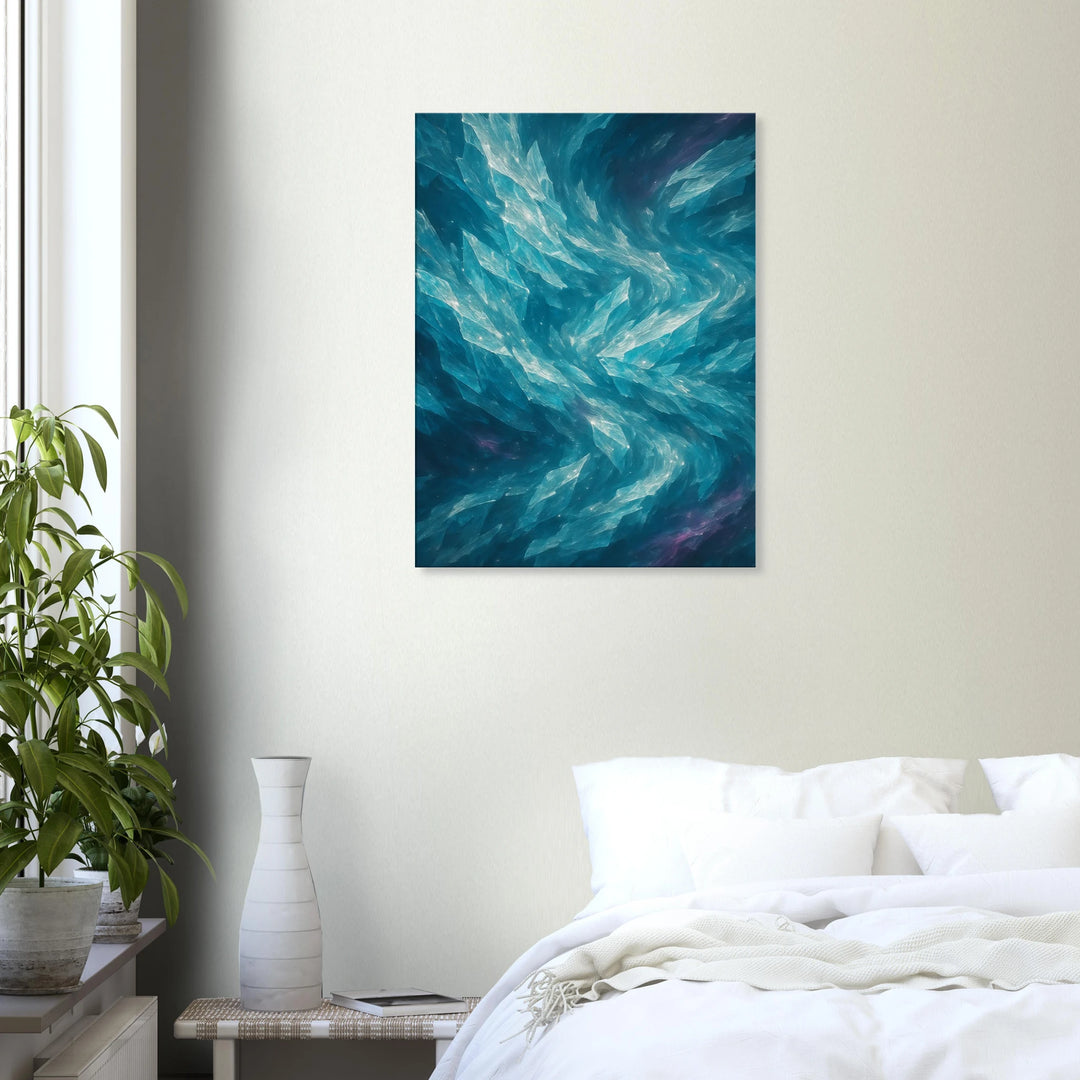 Crystalline Drift – Die stille Bewegung aus Licht und Eis - Simpls space print - Print Material