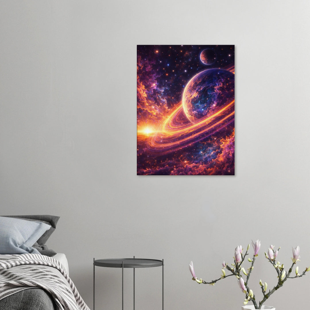 Twilight Orbit – Wenn Welten sich im Licht begegnen - Simpls space print-Print Material