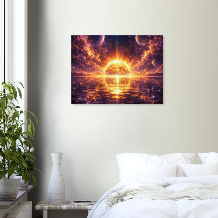 Solar Mirage – Strahlende Weite für moderne Wohnräume - Simpls space print - Print Material
