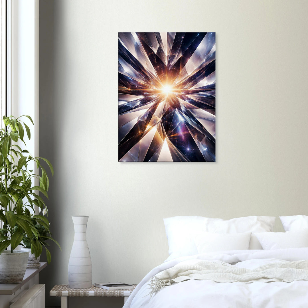 Crystal Plane – Der Moment, in dem Klarheit entsteht - Simpls space print-Print Material
