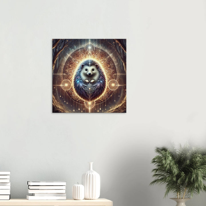 Totem Igel – Licht der Sanftheit in einer lauten Welt - Simpls space print-Print Material