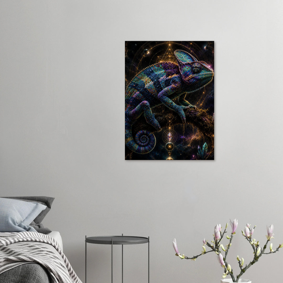 Prism Sovereign – Wo Farbe zur Krone der Wildnis wird - Simpls space print - Print Material