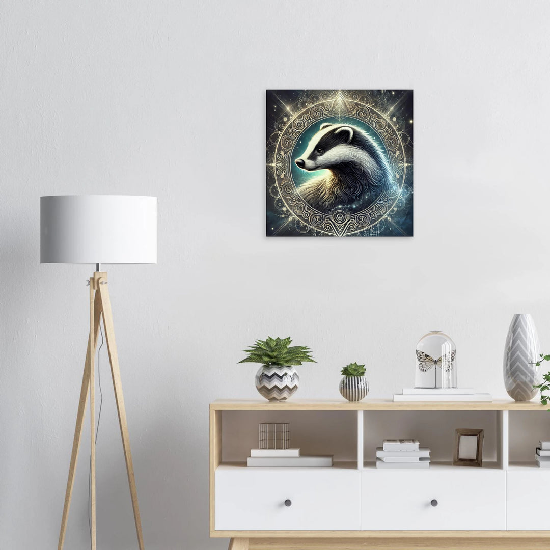 Totem Dachs – Hüter der Entschlossenheit und inneren Stärke - Simpls space print-Print Material