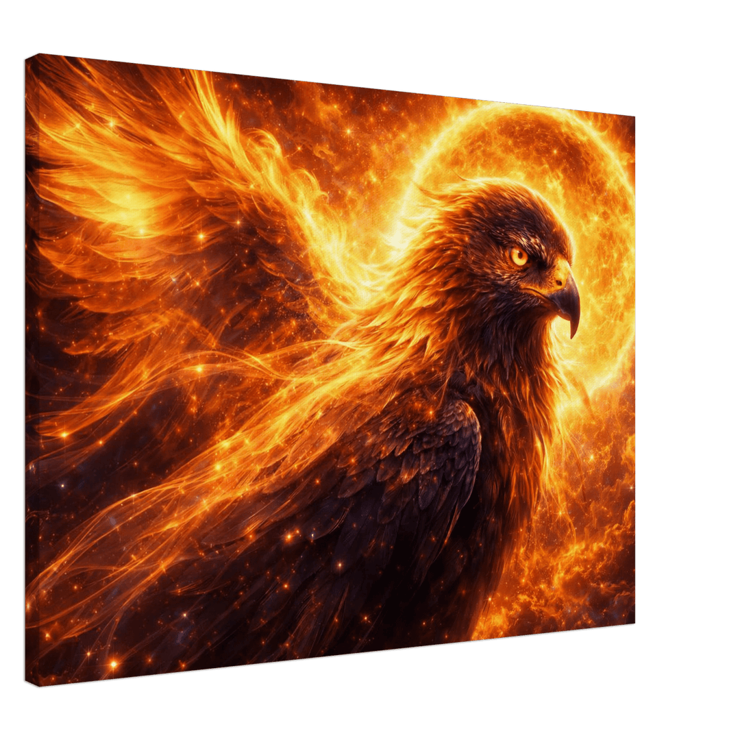 Solar Feather – Der Aufstieg aus Licht und innerem Feuer - Simpls space print - Print Material