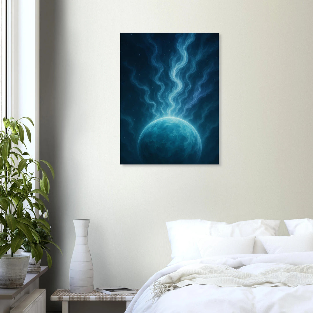 Gaia Steam – Der leise Atem der Erde im Kosmos - Simpls space print-Print Material