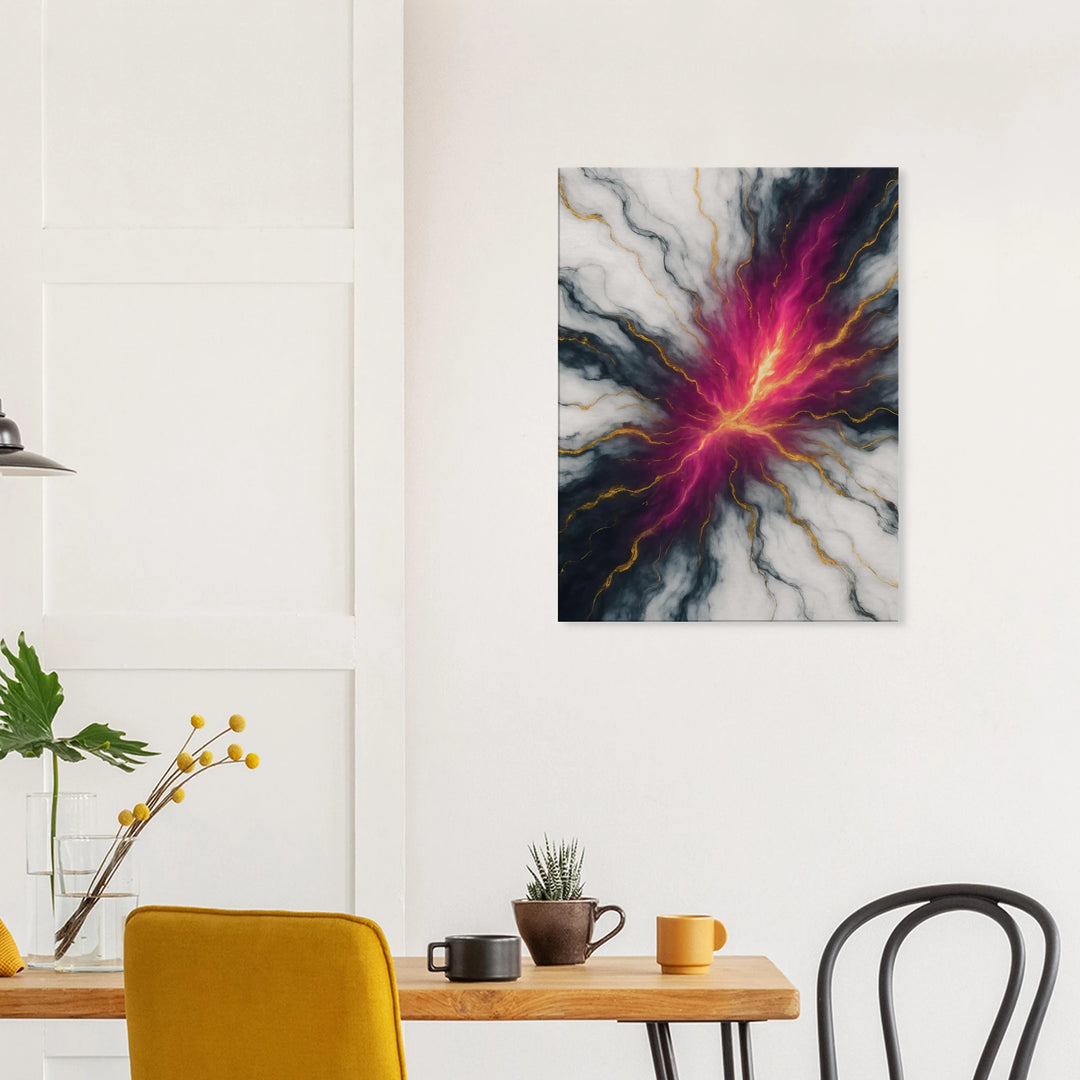 Marble Pulse – Der Herzschlag des Universums in Farbe gefasst - Simpls space print-Print Material