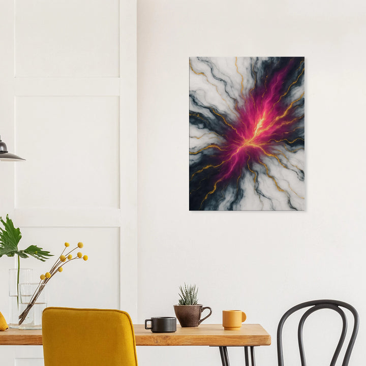 Marble Pulse – Der Herzschlag des Universums in Farbe gefasst - Simpls space print-Print Material