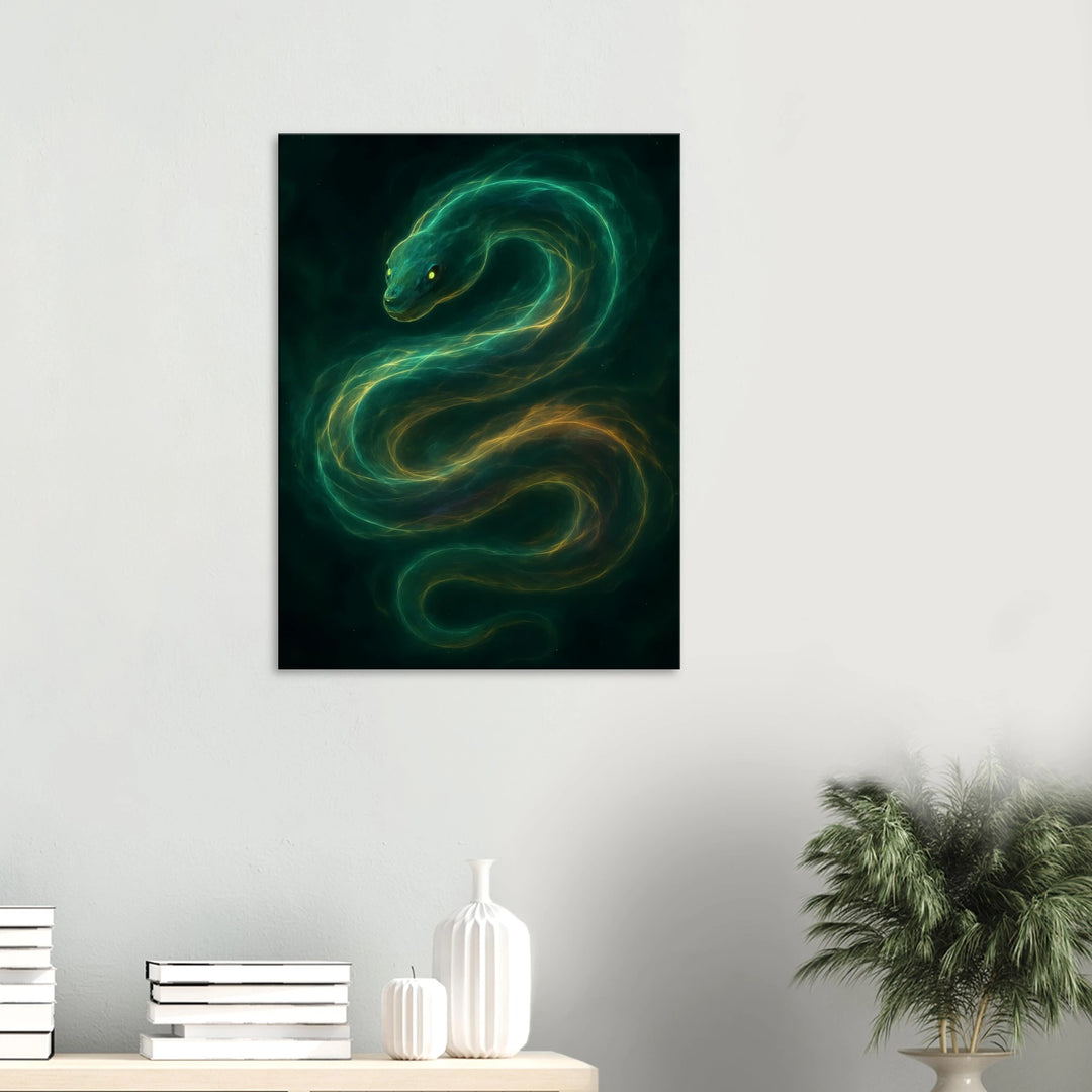 Soul of the Serpent – Die Weisheit, die durch das Dunkel gleitet - Simpls space print-Print Material