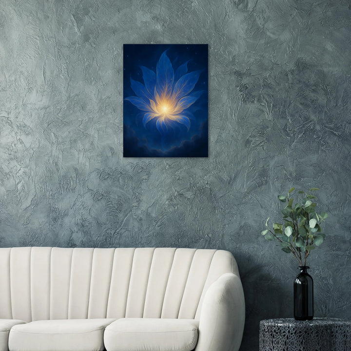 Graviton Bloom – Die stille Geburt des Lichts - Simpls space print-Print Material