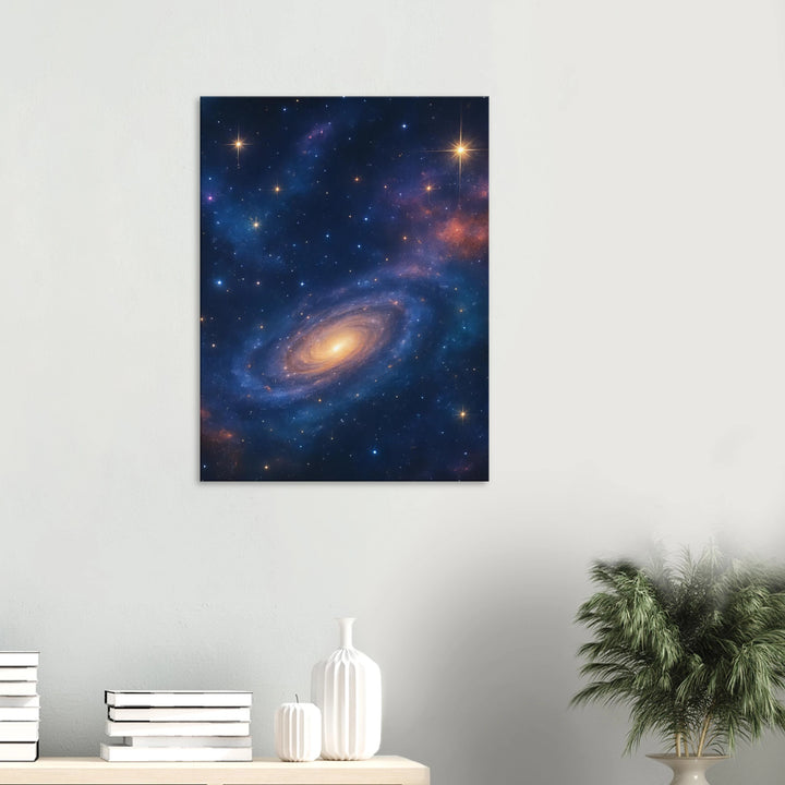The Golden Core - Leinwand - Simpls space print - Print Material