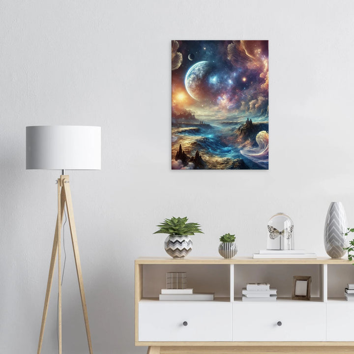 Cosmic Wave – Der Herzschlag des Universums - Simpls space print-Print Material