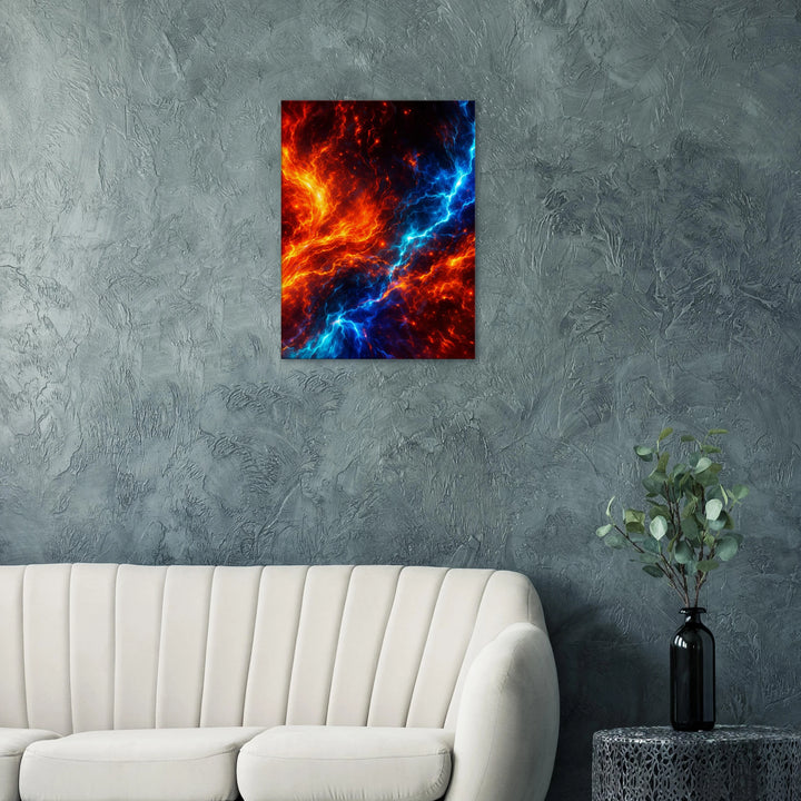 Colorburn Theory – Wo Feuer und Energie kollidieren - Simpls space print-Print Material