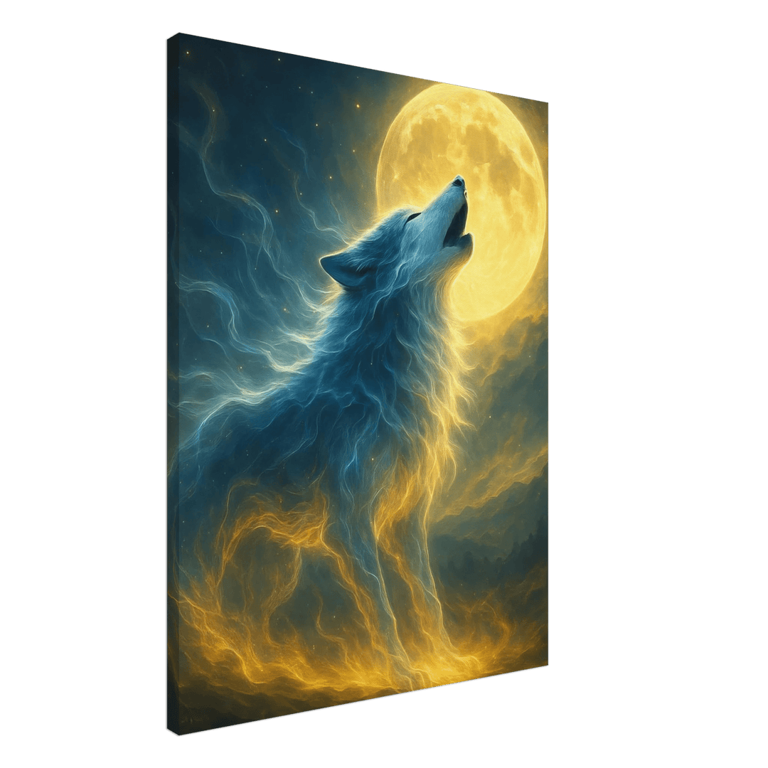 Lunar Howl - Simpls space print - Print Material