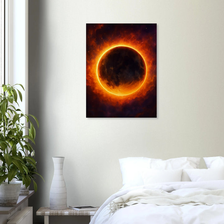 Autumn Eclipse – Wenn die Dunkelheit leuchtet - Simpls space print-Print Material