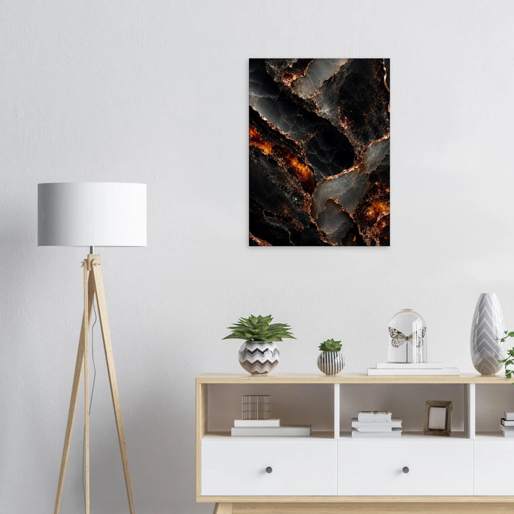 Obsidian Bloom – Wo Dunkelheit edel aufbricht - Simpls space print-Print Material