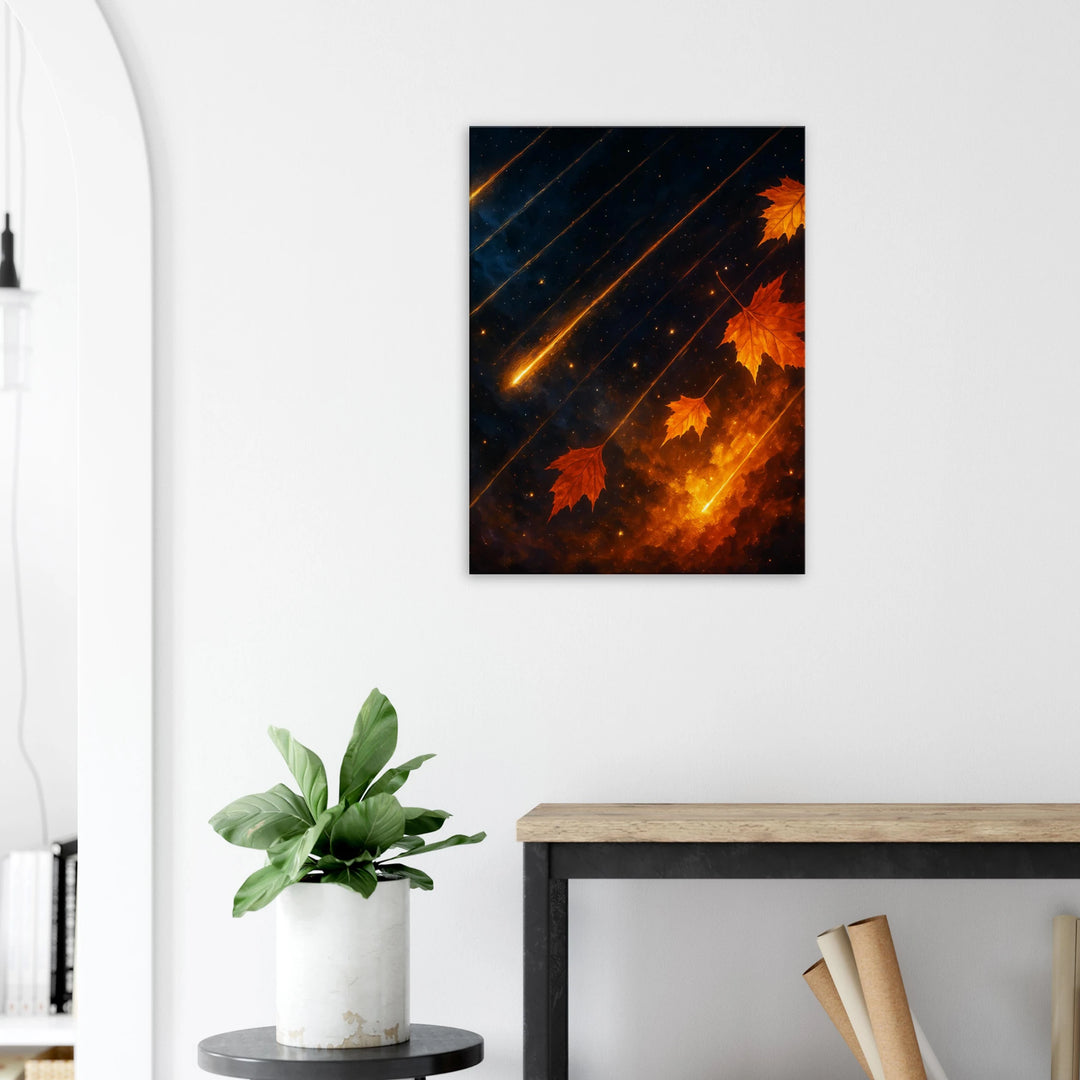 Falling Stars, Falling Leaves - Simpls space print - Print Material