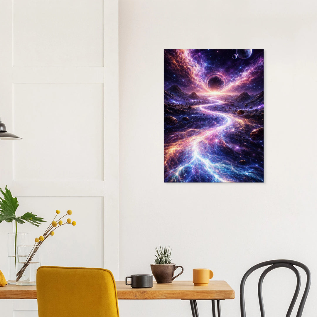 Veins of Infinity – Wo Energie das Universum durchzieht - Simpls space print-Print Material