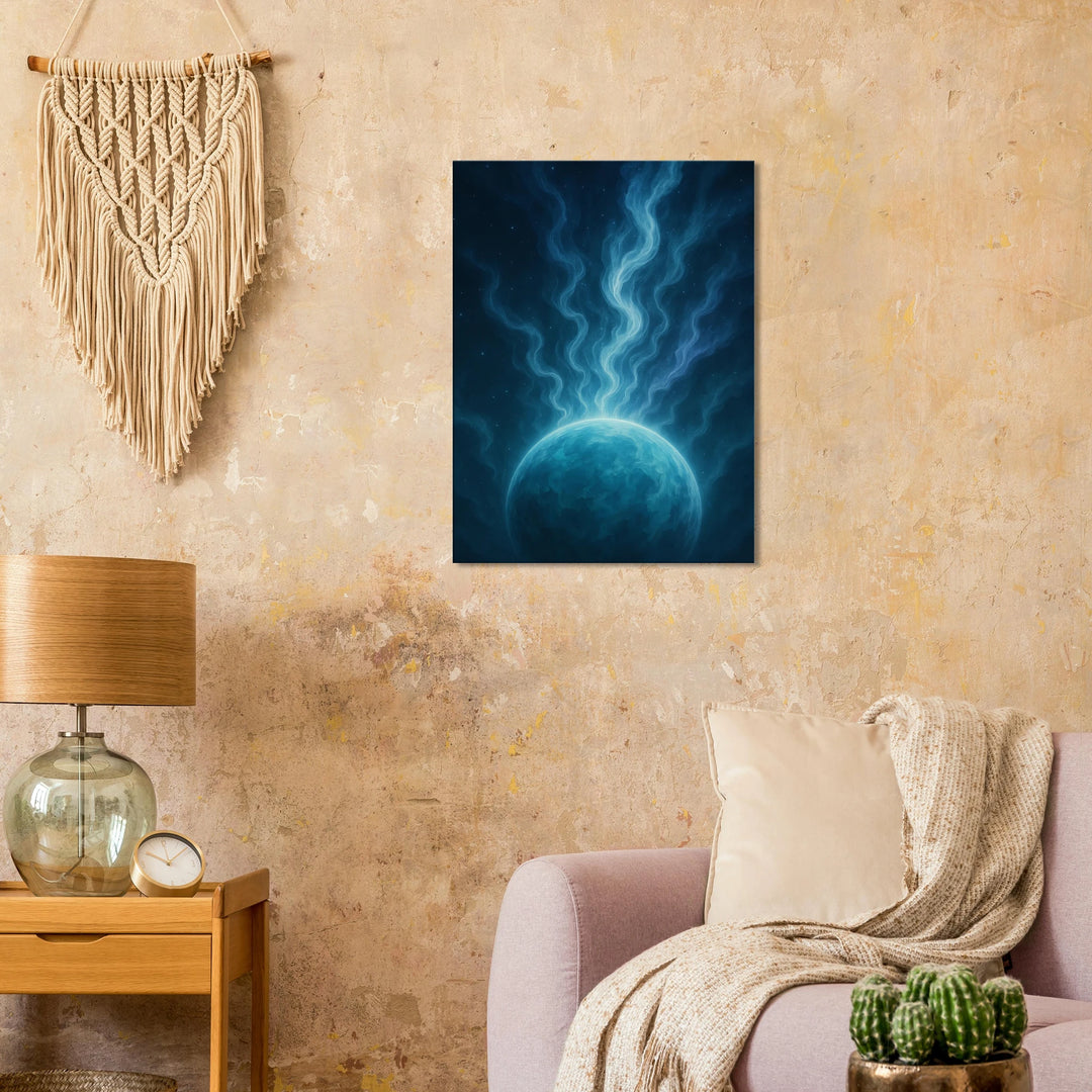 Gaia Steam – Der leise Atem der Erde im Kosmos - Simpls space print-Print Material