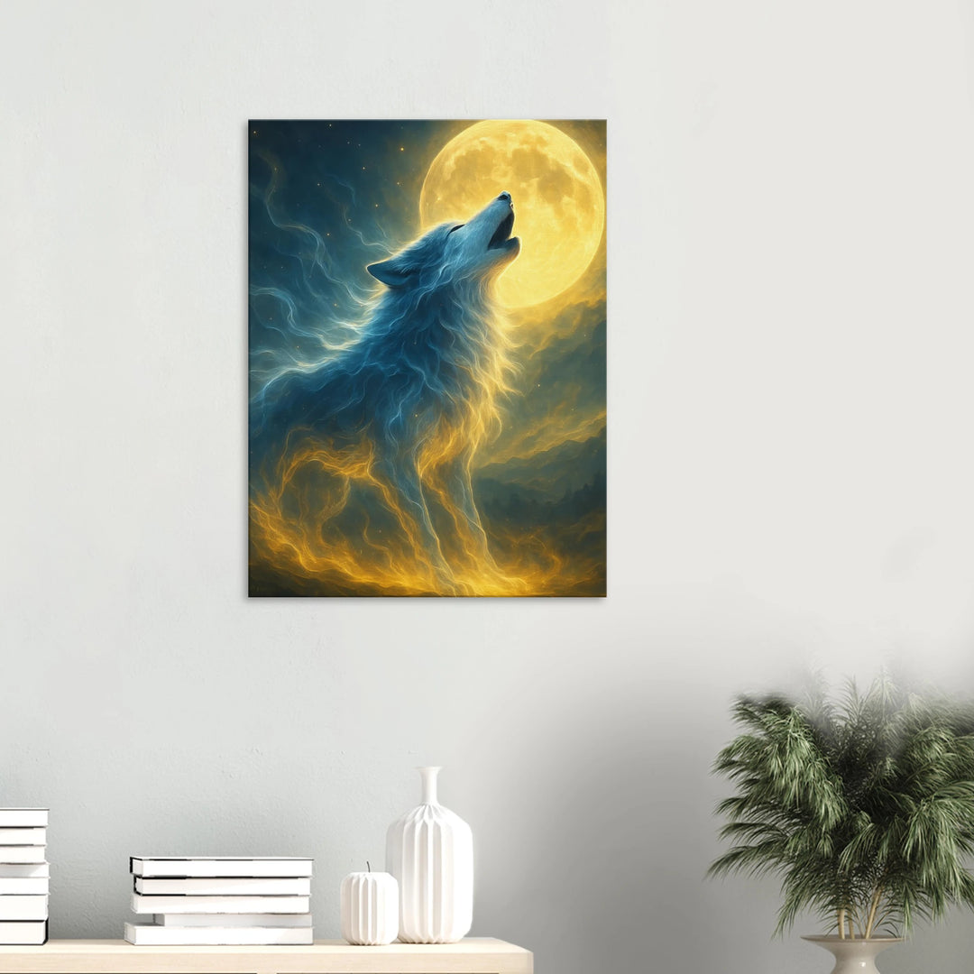 Lunar Howl – Der Ruf deiner Seele im Licht des Mondes - Simpls space print-Print Material