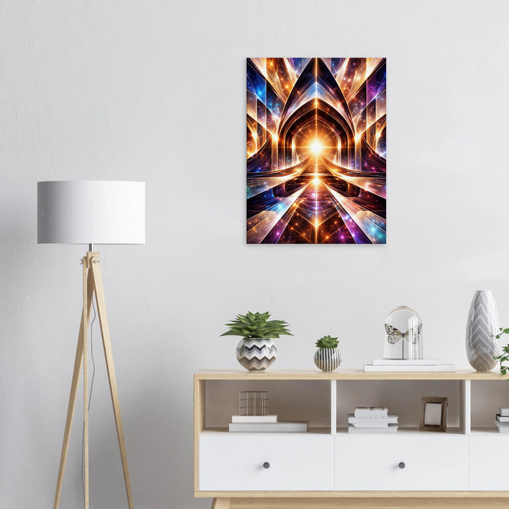 Vector Temple – Das leuchtende Tor zur inneren Dimension - Simpls space print-Print Material