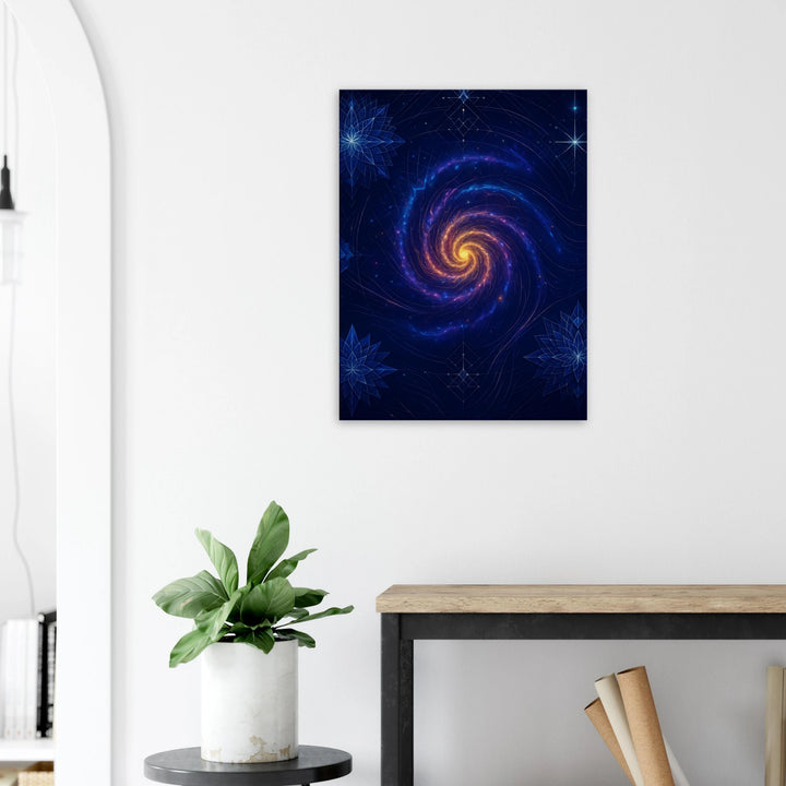 The Galactic Spiral – Tanz der Unendlichkeit im Herz des Kosmos - Simpls space print-Print Material