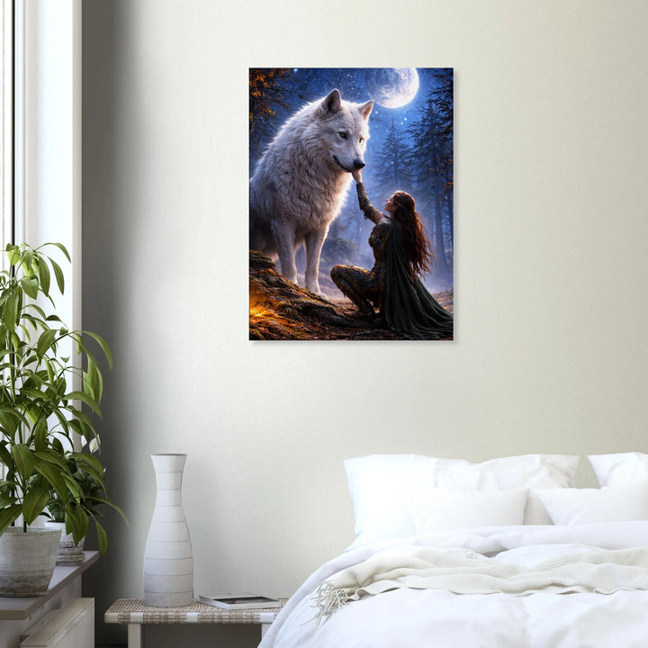 Moonbound Reverence – Die Stille zwischen Herz und Instinkt - Simpls space print-Print Material