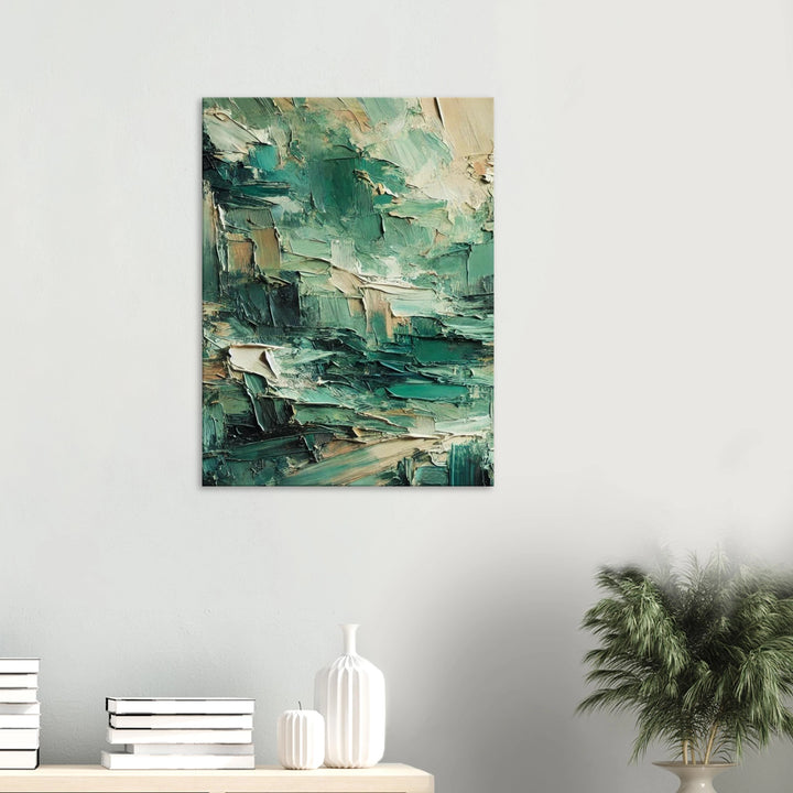 Resilience in Green - Leinwand - Simpls space print - Print Material