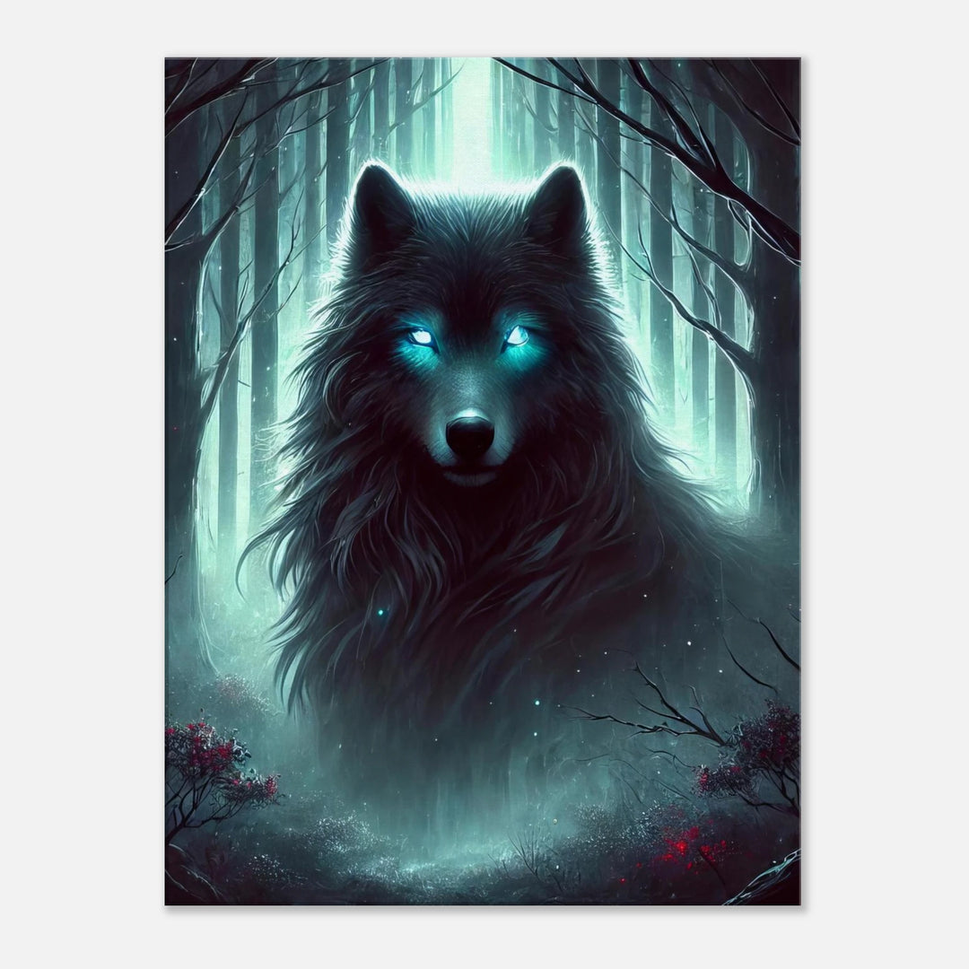 Foggy Wolf – Wächter deiner inneren Wildnis - Simpls space print-Print Material