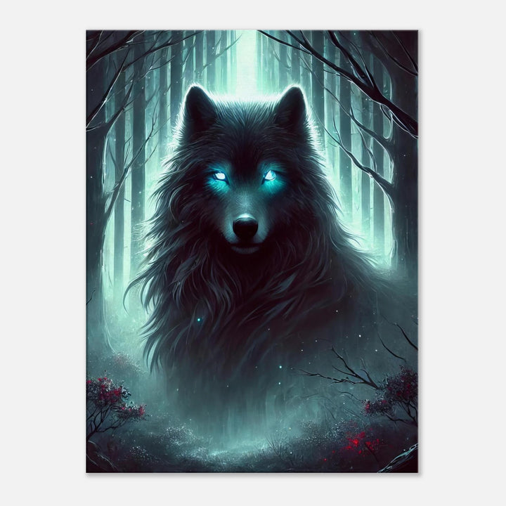 Foggy Wolf – Wächter deiner inneren Wildnis - Simpls space print-Print Material