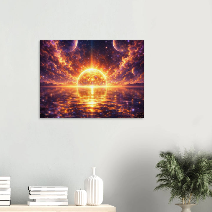 Solar Mirage – Strahlende Weite für moderne Wohnräume - Simpls space print-Print Material