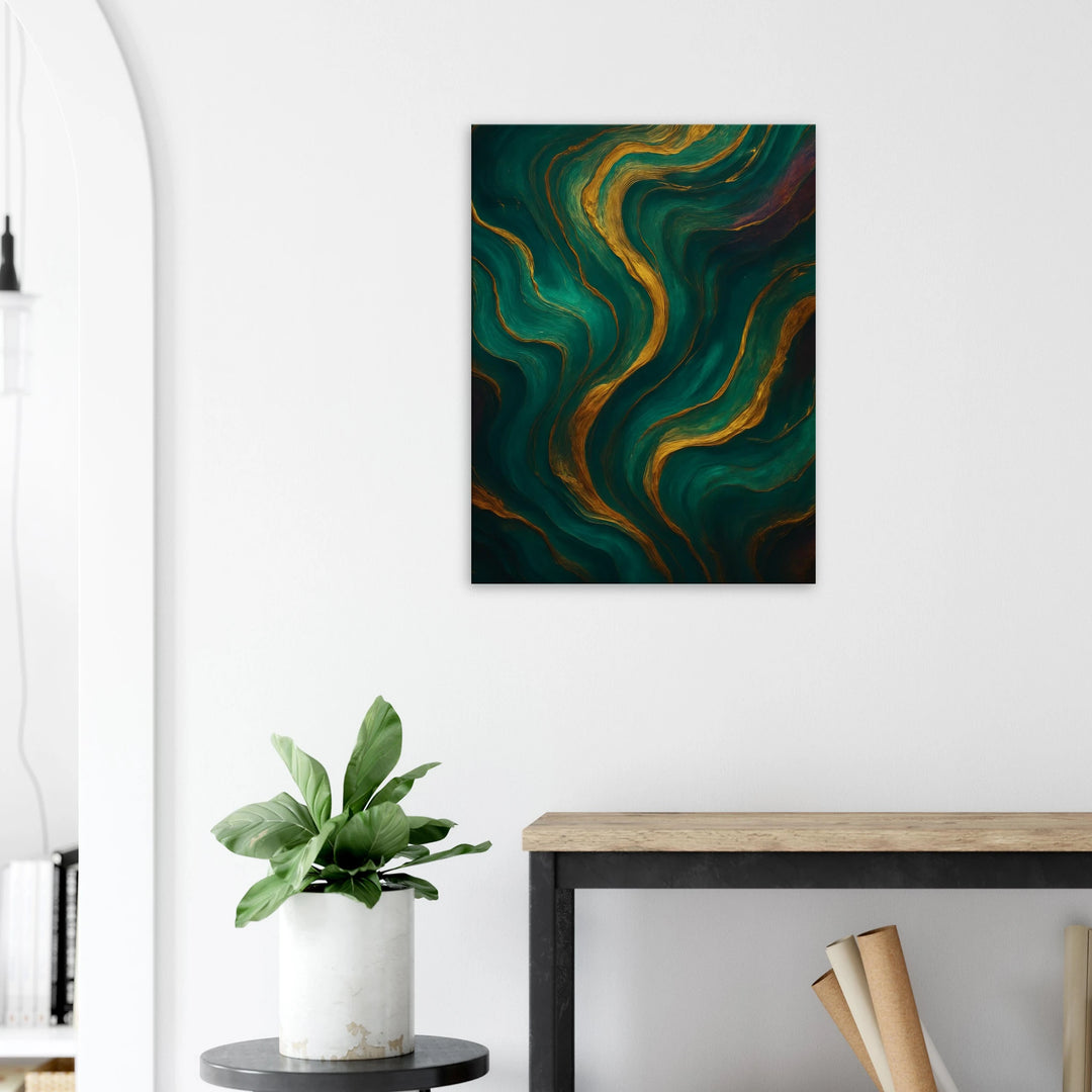 Aunic Flow – Die goldene Melodie deiner inneren Stille - Simpls space print-Print Material