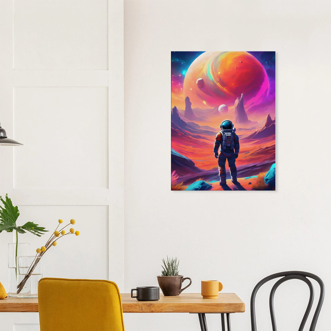 Kosmischer Blick – Wenn der Himmel dein Innerstes berührt - Simpls space print-Print Material