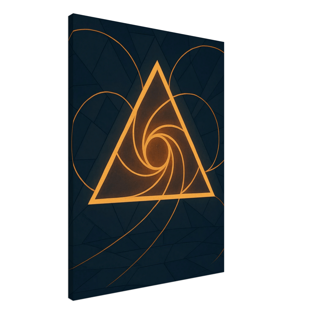 Traid Flux - Die heilige Bewegung der Geometrie - Simpls space print - Print Material