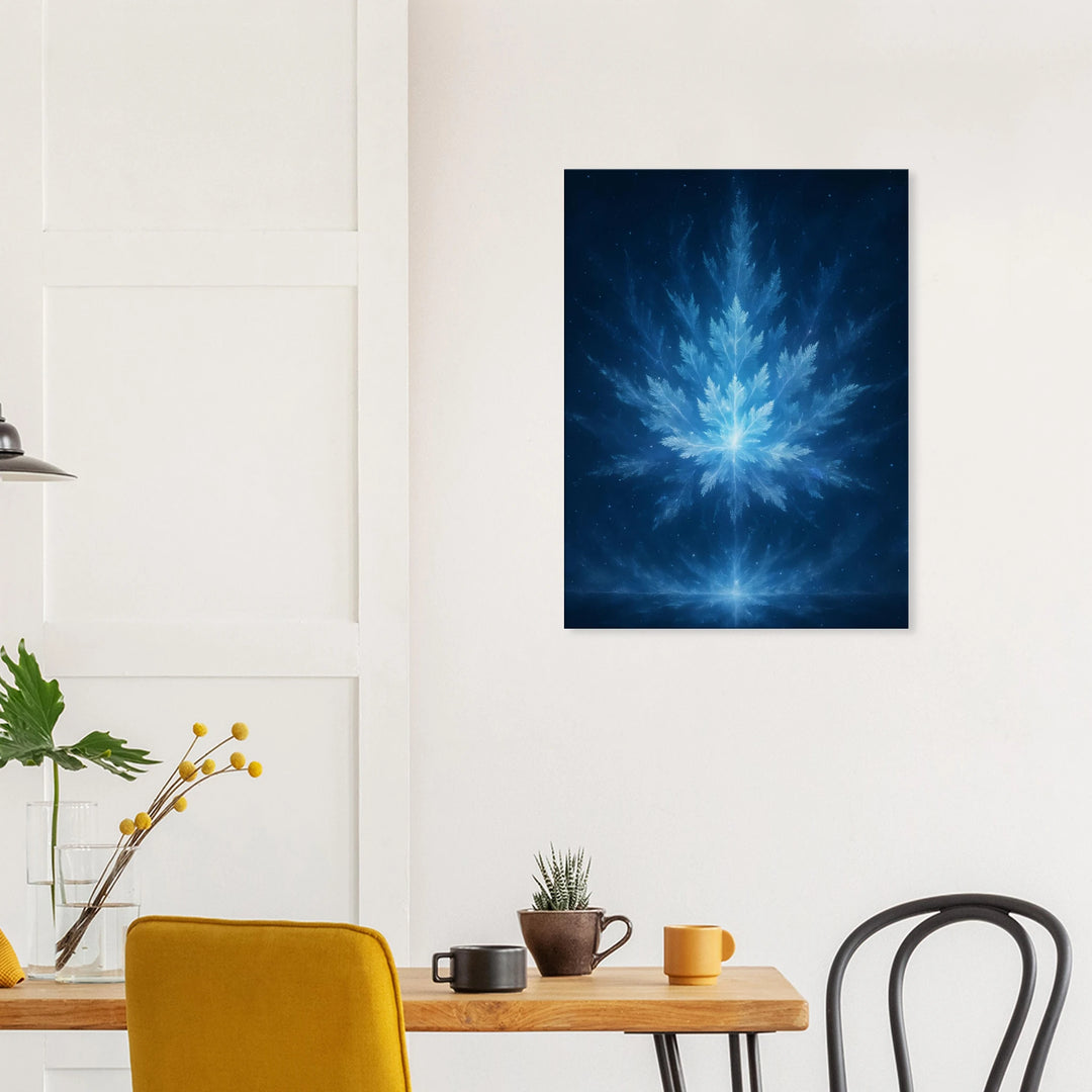 Blizzard Bloom – Die Stille, in der Licht erblüht - Simpls space print-Print Material