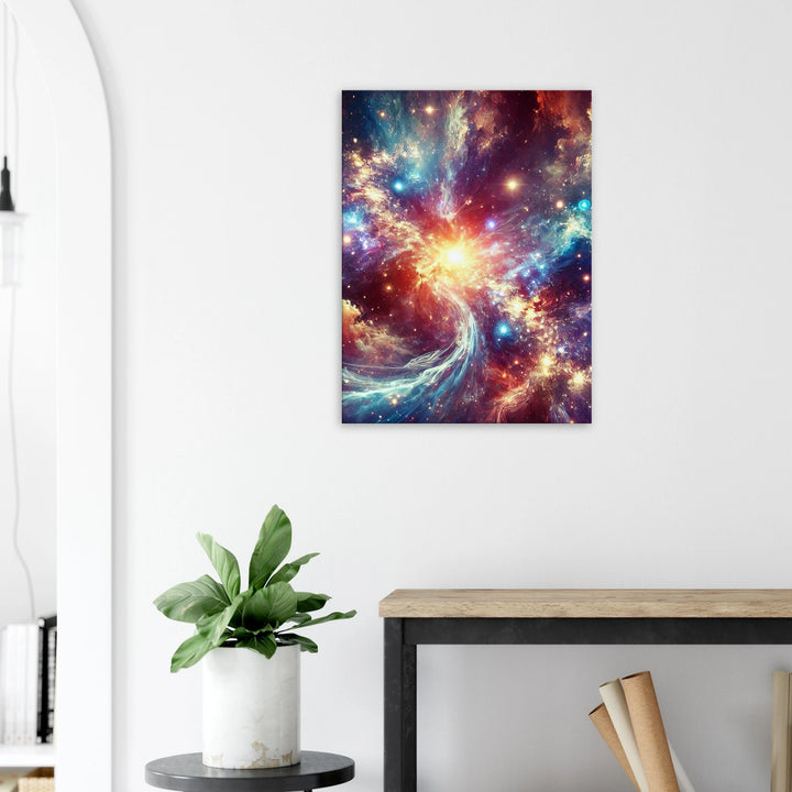 Space Collapse – Das Leuchten zwischen Chaos und Unendlichkeit - Simpls space print-Print Material