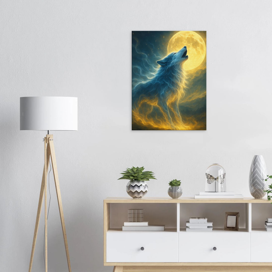 Lunar Howl – Der Ruf deiner Seele im Licht des Mondes - Simpls space print-Print Material