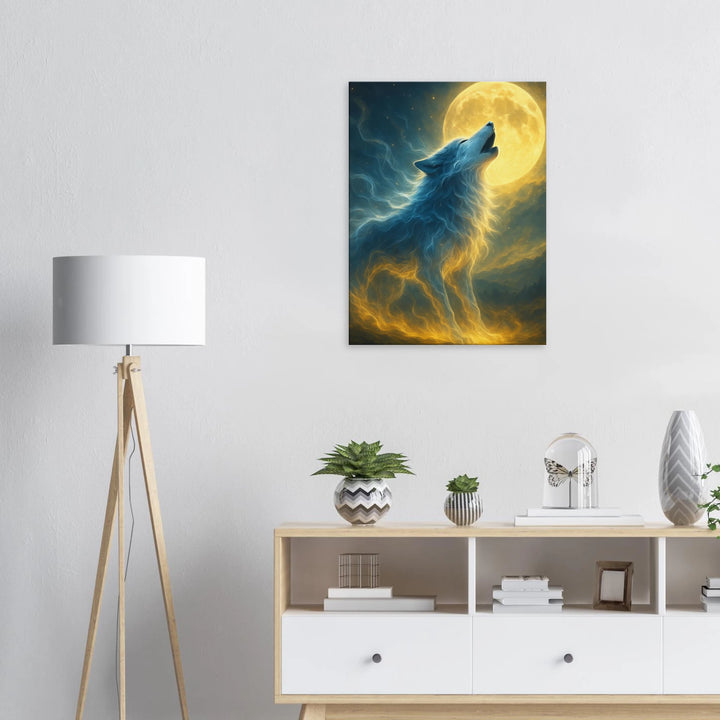 Lunar Howl – Der Ruf deiner Seele im Licht des Mondes - Simpls space print-Print Material