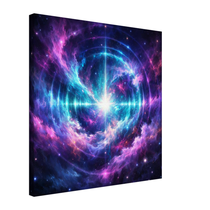 Echo Nebula – Leuchtende Tiefe für moderne Wohnräume - Simpls space print - Print Material