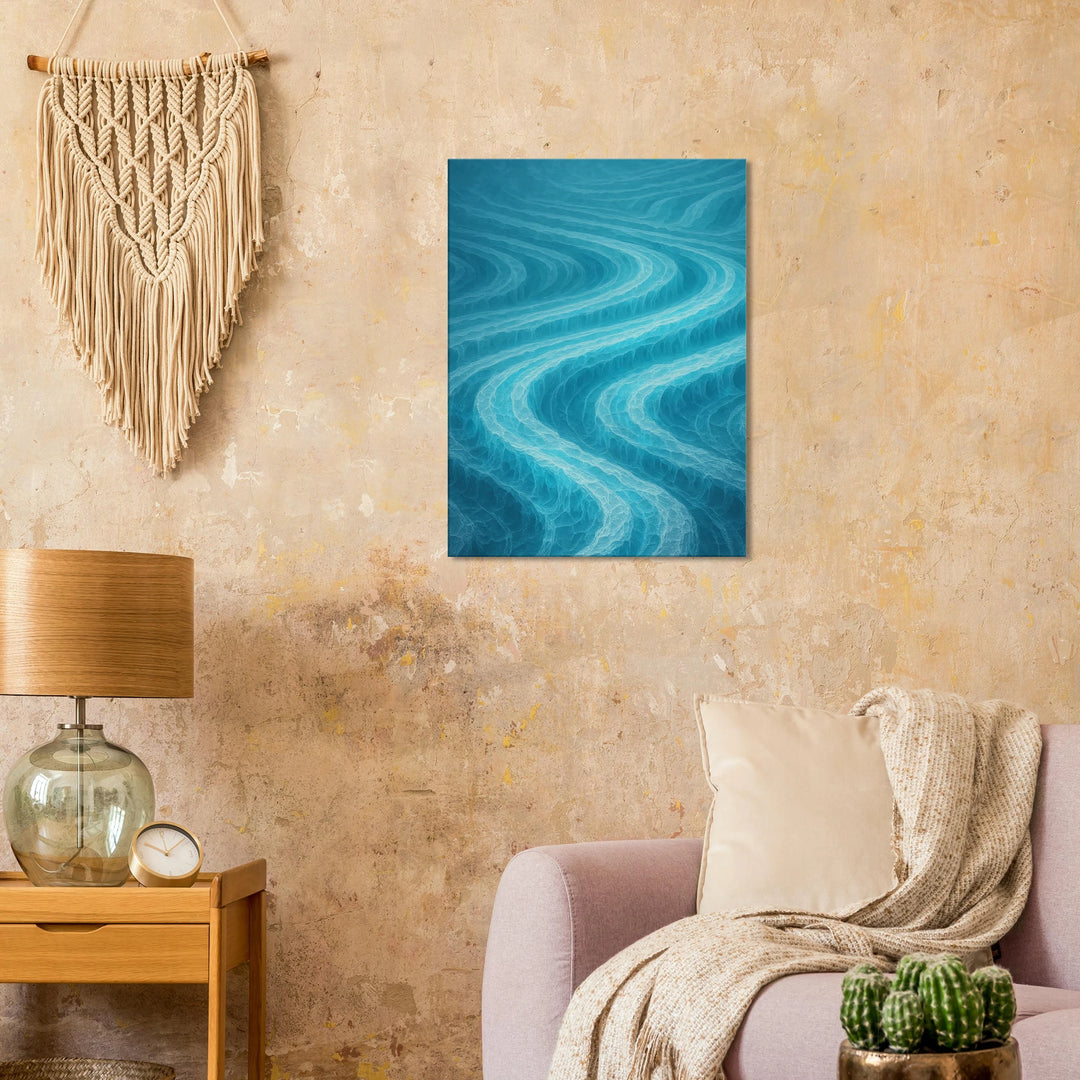 Glacial Pulse – Die stille Strömung deiner Sehnsucht - Simpls space print-Print Material
