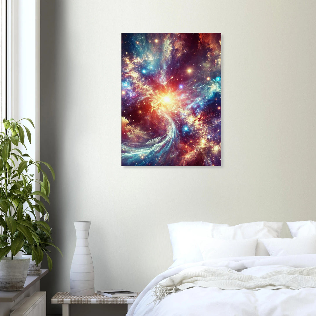 Space Collapse – Das Leuchten zwischen Chaos und Unendlichkeit - Simpls space print-Print Material