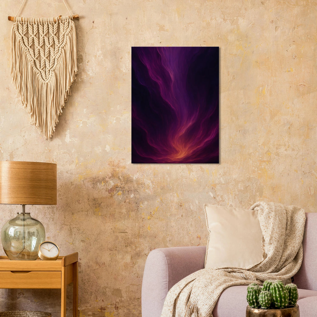Velvet Cascade – Das Flüstern der kosmischen Ströme - Simpls space print-Print Material